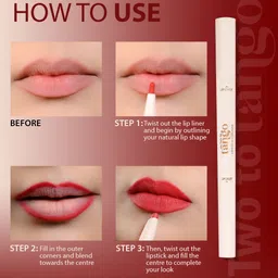 GLAM21 Two To Tango Lip Liner + Lipstick Duo 0.65g- Red Chilli-02 image 5