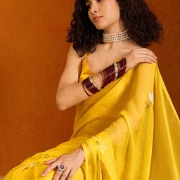 Saree mall Floral Pure Chiffon Gadwal Sarees image 5