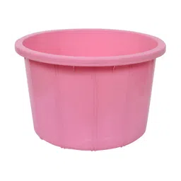 Kuber Industries Pink Unbreakable Bath Tub 40 L image 3