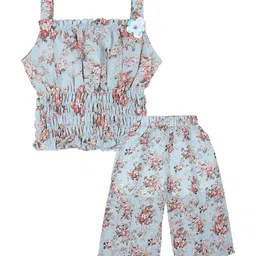 Actuel Girls Printed Top With Palazzos-image-60