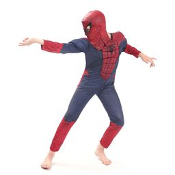 JENNA Kids Muscular Arms Halloween Spiderman Costume with Face Mask-picture-2