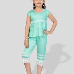 BAESD Girls Tunic With Floral Laced Capris-picture-30
