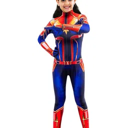 JENNA Kids Muscular Arms Halloween Captain Marvel Costume-picture-17