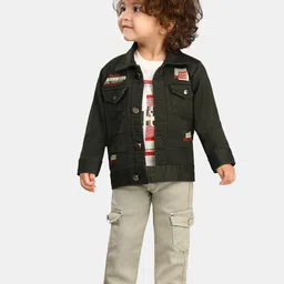 BAESD Boys Printed Round Neck T-shirt and Shirt with Trousers-image-14