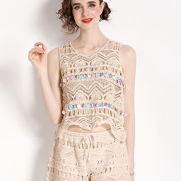 JC Collection V Neck Crochet Co-Ords-picture-8