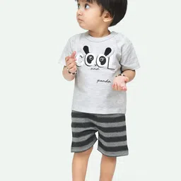 ariel Infant Boys Printed Pure Cotton T-Shirt With Shorts-picture-23
