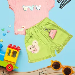 YOUSTYLO Kids Printed Top With Shorts-picture-35