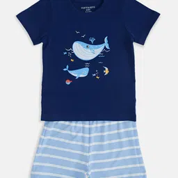 Pantaloons Baby Boys Printed Pure Cotton T-shirt With Shorts-picture-23
