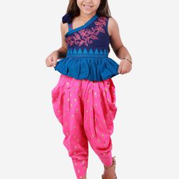 Twisha Girls Embellished Top With Dhoti Pants-picture-0