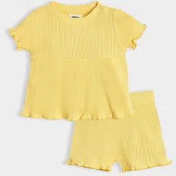 MiArcus Girls Striped Pure Cotton Top with Shorts-image-74