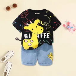 INCLUD Boys Printed Round Neck T-shirt with Shorts-picture-20