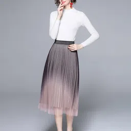 JC Collection Women Top with Skirt Co-Ords-picture-24