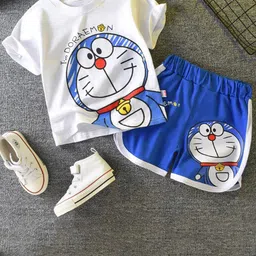 Googo Gaaga Boys Doraemon Printed T-shirt with Shorts-picture-44