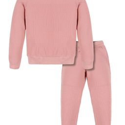 PLUM TREE Girls Pure Cotton T-shirt with Joggers-picture-43
