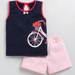 Toonyport Girls Printed Cotton Top with Shorts-image-5