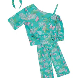 Actuel Girls Printed Top with Trousers-image-40