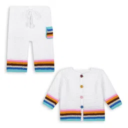 WINDROP SOLUTIONS Kids Self Design Pure Woollen T-shirt with Pyjamas-picture-31