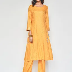 Global Desi Women Kurta with Palazzos-picture-37