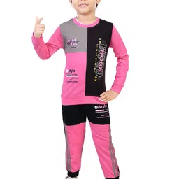 BAESD Boys Colourblocked Pure Cotton T-shirt With Trousers-picture-13