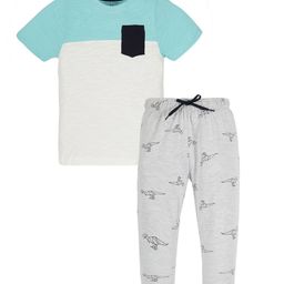 PLUM TREE Boys Colourblocked T-Shirt With Trouser-picture-44