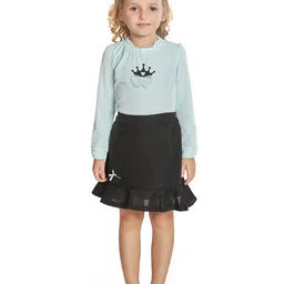 Peppermint Girls Printed Top with Skirt-picture-25