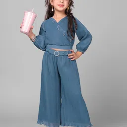 Macwin Girls Top with Palazzos-image-65