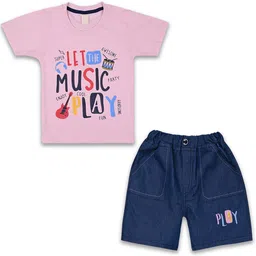 Wish Karo Boys Printed Cotton T-shirt with Shorts-picture-31