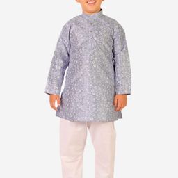 Pro-Ethic STYLE DEVELOPER Boys Floral Printed Kurta with Pyjamas-picture-40