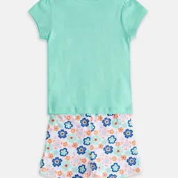 Pantaloons Baby Infant Girls Printed Pure Cotton T-shirt With Shorts image 3