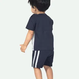 ariel Infant Boys Printed Pure Cotton T-Shirt With Shorts image 4