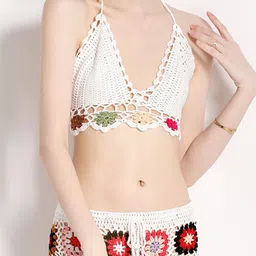 JC Collection Crochet Top with Shorts image 4