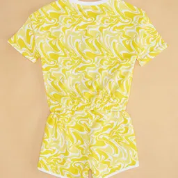 Pantaloons Junior Girls Printed Pure Cotton T-shirt with Shorts image 2