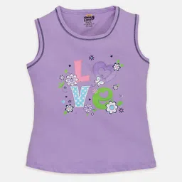 AMUL Kandyfloss Girls Printed Pure Cotton Top with Shorts image 5