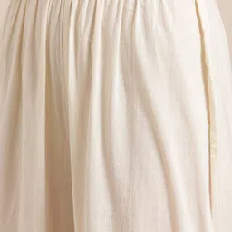 Varanga Women Red & Off White Printed Empire Kurti with Salwar image 3