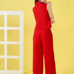 Stylo Bug Girls Notched Lapel Coat with Trousers image 3