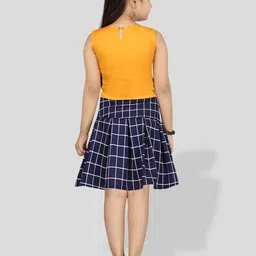 BAESD Girls Ckecked Top With Skirt image 3