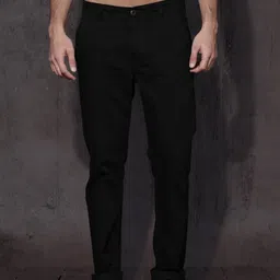 Roadster Time Travlr Men Black Basic Sustainable Chinos-image-8