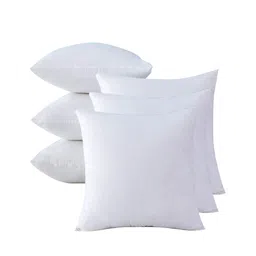 AVI Set Of 6 White Solid Square Cushions image 3