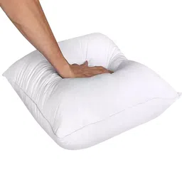 AVI Set of 4 White Solid Microfiber Square Cushions image 4