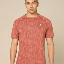 Technosport SS'24 Geometric Printed Raglan Sleeves Double Cool Slim Fit T-shirt image 2