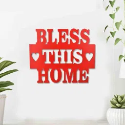 MDF Wall Hanging In Red By Sehaz Artworks-image-66