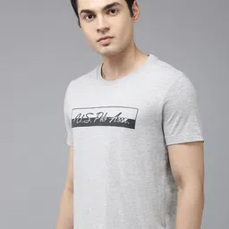 U.S. Polo Assn. Brand Logo Printed Pure Cotton Slim Fit T-shirt image 1