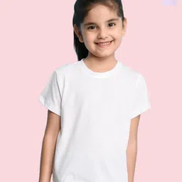 NUSYL Girls Pack Of 2 Round Neck Cotton T-shirt-picture-52