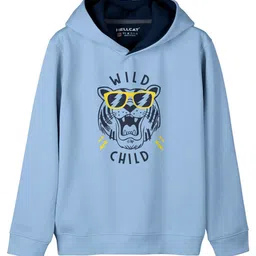 HELLCAT Girls Graphic Printed Hooded Cotton Pullover Sweatshirt-image-68