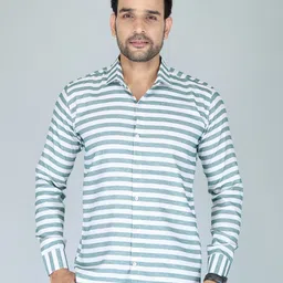 FUBAR Modern Horizontal Striped Cotton Casual Shirt-picture-17