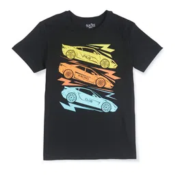 Palm Tree Infant Boys Printed Cotton Regular Fit T-shirt-picture-24