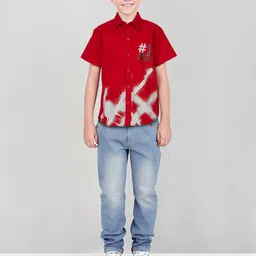 Gini and Jony Boys Abstract Printed Cotton Shirt-picture-30