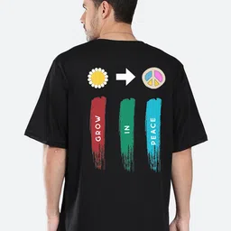Mad Over Print Conversational Printed Drop-Shoulder Cotton Oversized T-shirt-picture-17
