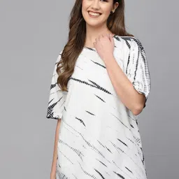 Strong And Brave Women Tie and Dye Dyed Drop-Shoulder Sleeves Anti Odour T-shirt-picture-8