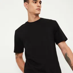 max Men Solid Round Neck Cotton T-shirt-picture-34